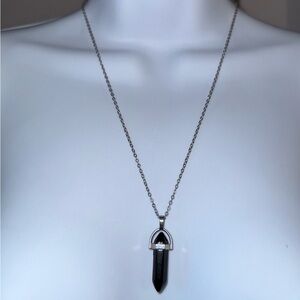 Elegant Onyx Crystal Necklace
